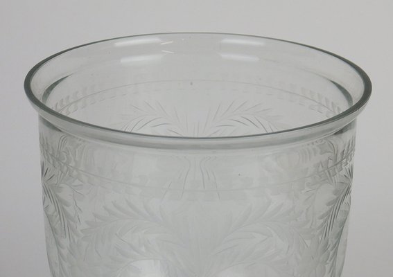 Engraved Glass Photophore Cup-LW-1309777