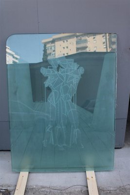 Engraved Glass Slab by Ettore & Andromaca Giorgio for Chirico-EH-1334376