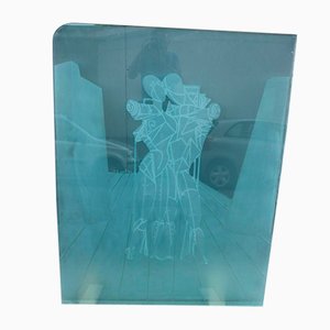 Engraved Glass Slab by Ettore & Andromaca Giorgio for Chirico-EH-1334376