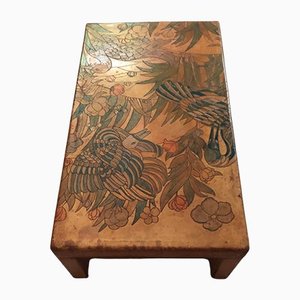 Engraved Leather Table-TEP-1234781