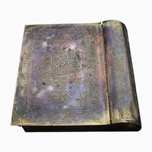 Engraved Quran Box in Metal-UWJ-1739173