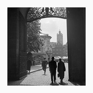 Entrance Gate Darmstadt Castle Street Life, Germany, 1938, Printed 2021-DYV-997880