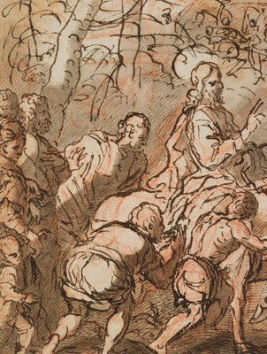 Entry of Christ Into Jerusalem, 18th-Century, Ink-OJR-1273415