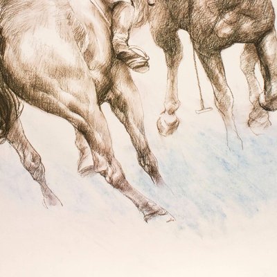 Equestrian - Original Lithograph by Zhou Zhiwei - 2008 2008-ZCI-760808