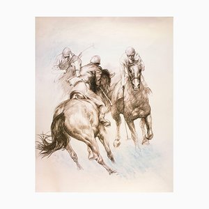 Equestrian - Original Lithograph by Zhou Zhiwei - 2008 2008-ZCI-760808