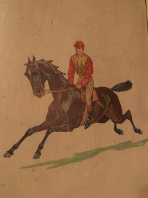 Equestrian Scenes, Engravings, 1890s, Set of 2-BFK-1798817