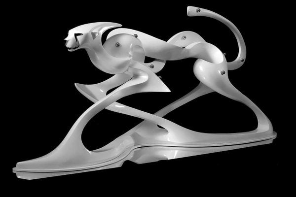 Erekle Tsuladze, Puma, 2016, Artificial Stone & Metal Sculpture-CHG-2025465