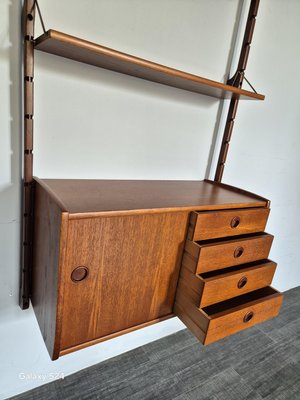 Ergo Wall Unit in Teak by Blindheim Møbelfabrikk, 1960s-EYI-2021419