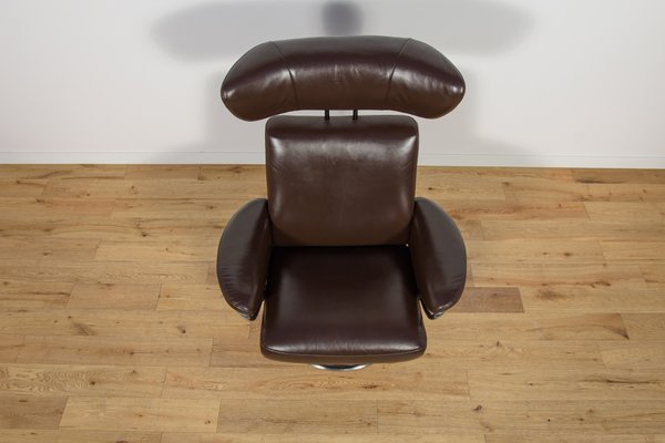 Ergonomic Lounge Chair with Ottoman from Ekornes Stressless, 2000s, Set of 2-NIT-2019864