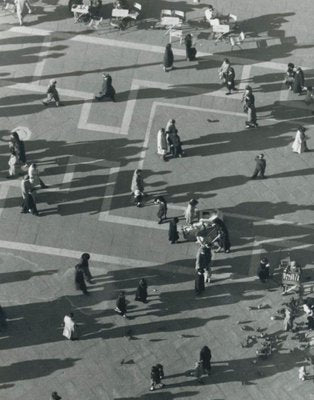 Erich Andres, Venice: Crowd from Above, Italy, 1955, Black & White Photograph-DYV-1175589