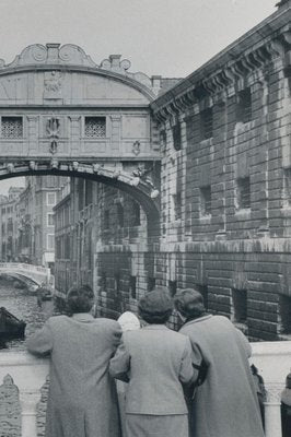 Erich Andres, Venice: People Looking at Bridge of Sighs, Italy, 1955, Black & White Photograph-DYV-1175594