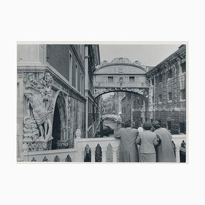 Erich Andres, Venice: People Looking at Bridge of Sighs, Italy, 1955, Black & White Photograph-DYV-1175594