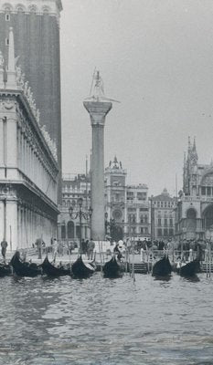 Erich Andres, Venice: Port with Gondolas, Italy, 1955, Black & White Photograph-DYV-1175590