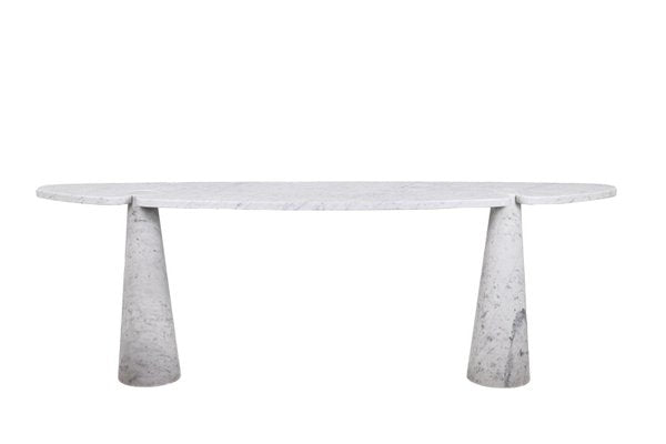 Eros Console Table in Calacatta White Marble by Angelo Mangiarotti, 1970s-CEJ-999321