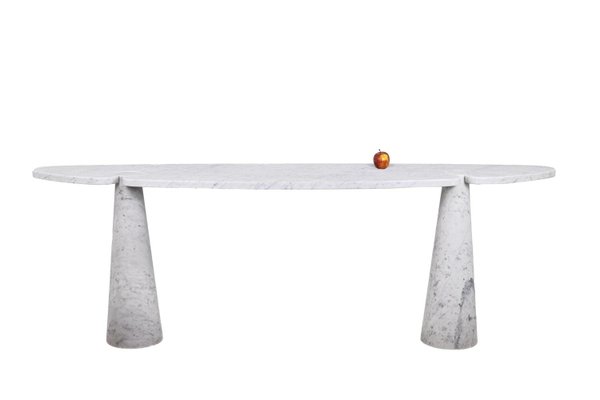 Eros Console Table in Calacatta White Marble by Angelo Mangiarotti, 1970s-CEJ-999321