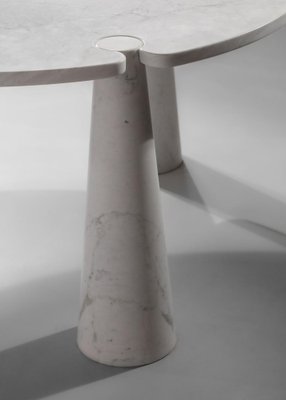 Eros Tripod Dining Table in Carrara Marble by Angelo Mangiarotti, 1970-YU-1398655