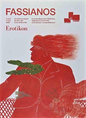 Erotikon Exhibition Poster by Alekos Fassianos for Galerie Di Meo, 2008-ZCI-2024974