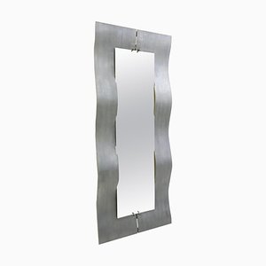 Etched Aluminium Wave Full Length Mirror by Lorenzo Burchiellaro, 1970-FGA-922787