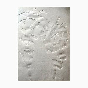 Étienne Hajdu, Flowers 2, 1970, Hand Signed Relief Engraving-NRC-1398270