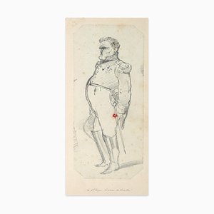 Etienne Omer Wauquier, The General….baron De Brielhe, Pencil, Mid-19th Century-ZCI-871298