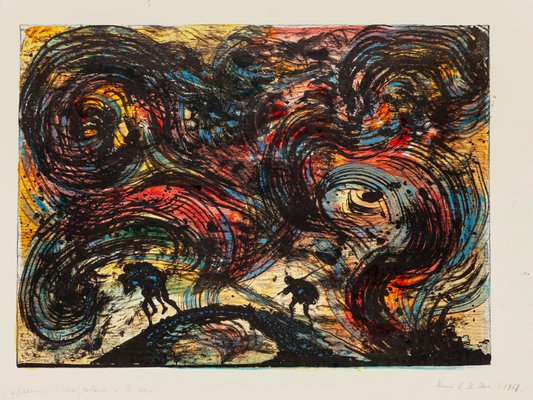 Eugène Berman, Escape from Troy, 1960s, Original Lithograph-ZCI-792529