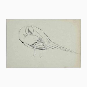 Eugène Juillerat, Sleeping Bird, Drawing, 1920-ZCI-1164106