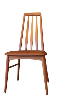 Eva Chair in Solid Teak with Upholstery in Leather by Niels Kofoed-BPJ-1268481