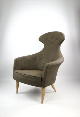 Eva High Armchair by Kerstin Hörlin-Holmquist for Nordiska Kompaniet, Sweden, 1958-KEM-2024618