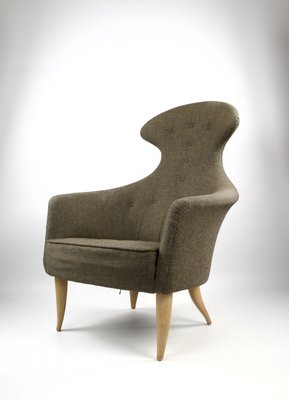 Eva High Armchair by Kerstin Hörlin-Holmquist for Nordiska Kompaniet, Sweden, 1958-KEM-2024618