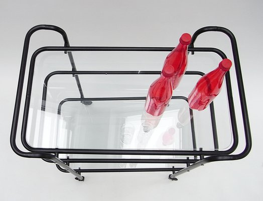 Ever Ready Bar Trolley in Powder Coat & Glass by Gunter Lambert-EP-1755932