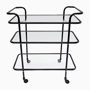 Ever Ready Bar Trolley in Powder Coat & Glass by Gunter Lambert-EP-1755932