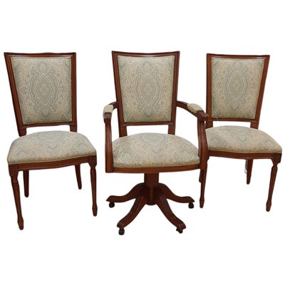 Executive Chairs Including One with Swivel Base, Set of 3-TCS-1072822