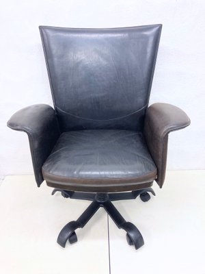 Executive Swivel Chair on Wheels by Matteo Grassi, 1980s-AET-2034558