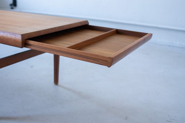 Expandable Teak Coffee Table by Johannes Andersen for CFC Silkeborg⁠, 1960s-IXA-1785292