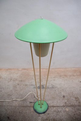 Expo 58 Green Mushroom Floor Lamp from BEGA, 1950-KL-1481371