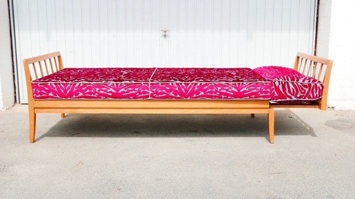 Extendable Beechwood Daybed Sofa, 1970s-KK-1358226