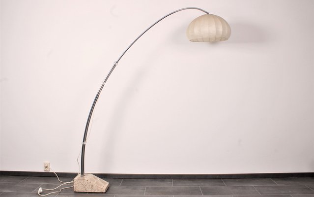 Extendable Bow Floor Lamp with Marble Base from Hustadt Leuchten, 1960s-IV-1702225