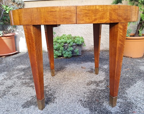 Extendable Dining Table in Walnut by Gio Ponti, 1930s-OHK-2020722