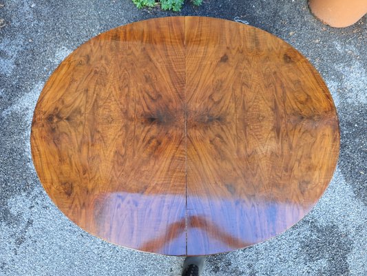 Extendable Dining Table in Walnut by Gio Ponti, 1930s-OHK-2020722