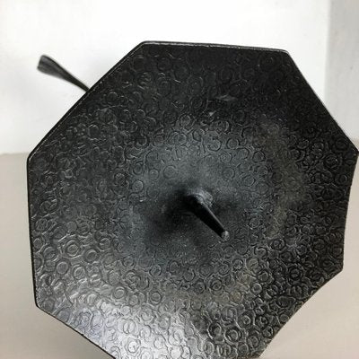 Extra Large Brutalist Sculptural Metal Candleholder, Austria-QZ-1053249