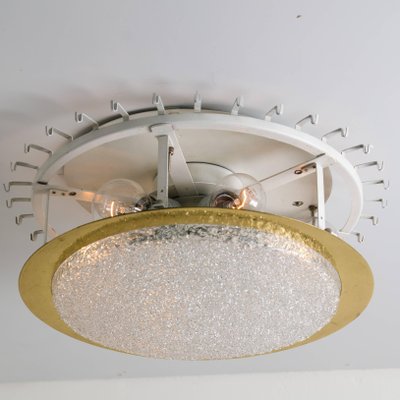 Extra Large Glass and Brass Flush Mount by Doria, 1970-VDW-995262