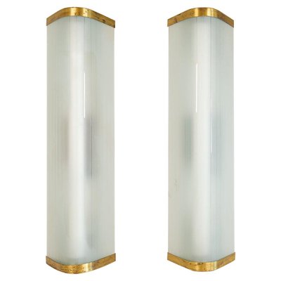 Extra-Large Mid-Century Modern Wall Lamps Attributed to Asea, Set of 2-UYK-1011369