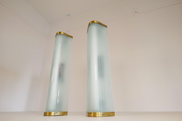 Extra-Large Mid-Century Modern Wall Lamps Attributed to Asea, Set of 2-UYK-1011369