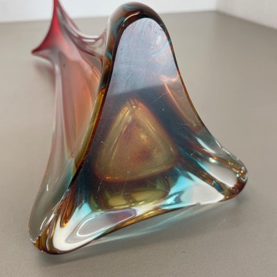 Extra Large Multi-Color Murano Glass Sommerso Vase, Italy, 1970s-QZ-1109917