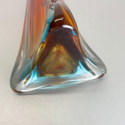 Extra Large Multi-Color Murano Glass Sommerso Vase, Italy, 1970s-QZ-1109917