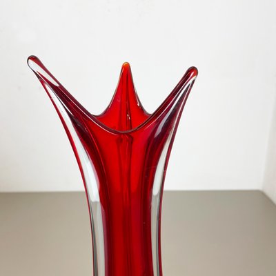 Extra Large Multi-Color Murano Glass Sommerso Vase, Italy, 1970s-QZ-1109917