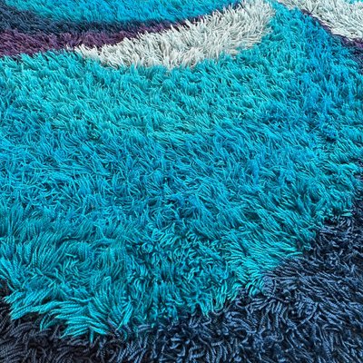 Extra Large Scandinavian High Pile Rya Rug by Ege Taepper, 1970s-QZ-1134011