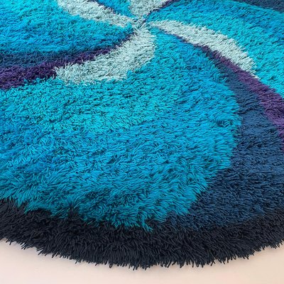 Extra Large Scandinavian High Pile Rya Rug by Ege Taepper, 1970s-QZ-1134011