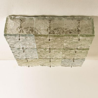 Extra Large Square Glass Flush Mount by J.T. Kalmar, Austria, 1970s-VDW-1241246