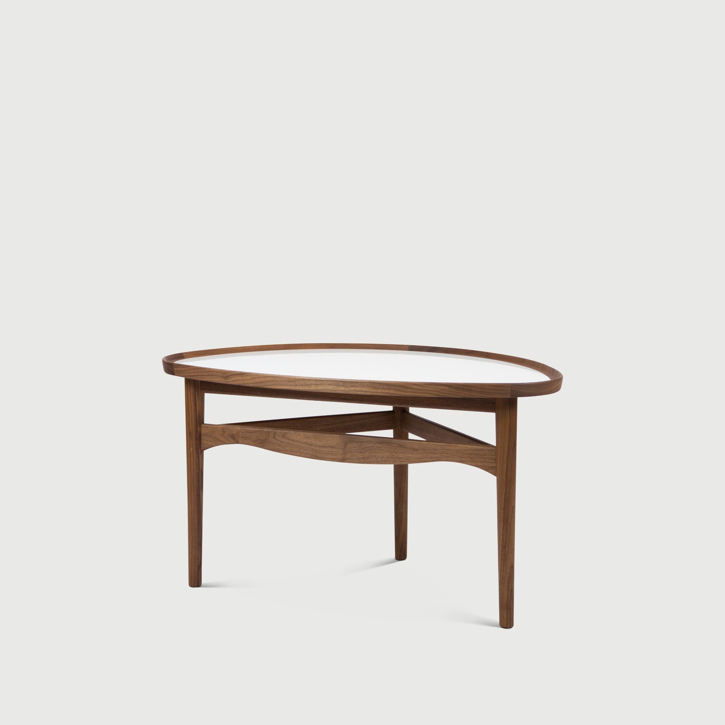 THE EYE TABLE by House of Finn Juhl #Walnut / White High Gloss Laminate